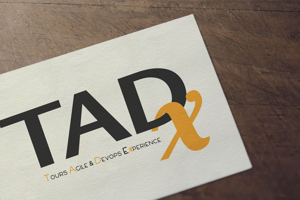 Logo TADx by roxane chan pao graphic designer Tours